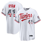 M.Twins #41 Joe Ryan Player White 2026 All-Star Edition Stars & Stripes Home Game Ddoa250Ys Stitched Jerseys