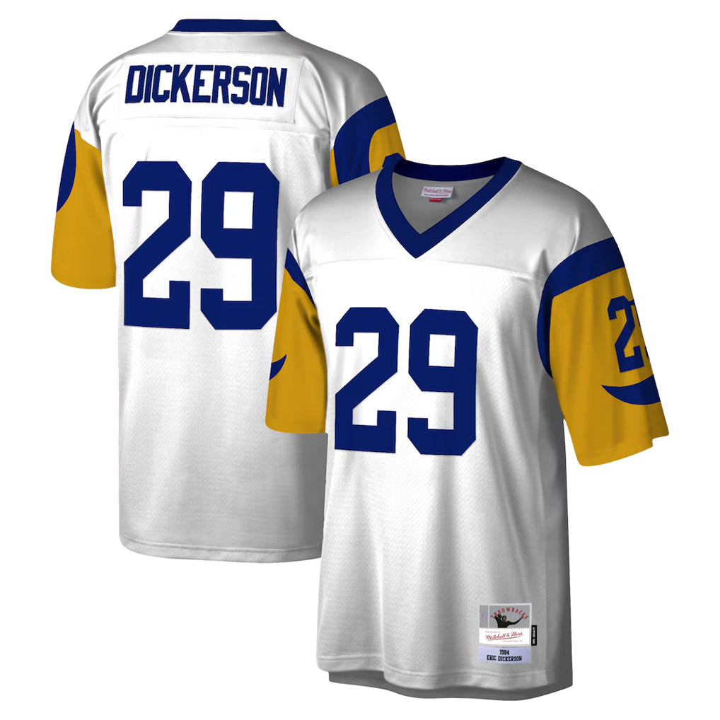 LA.Rams #29 Eric Dickerson Player White Mitchell & Ness Legacy Replica Ddoa Stitched Jerseys