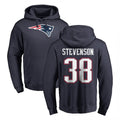 NE.Patriots #38 Rhamondre Stevenson Player Navy LOGO Pullover Hoodies Home Game Ddoa Stitched Jerseys