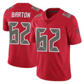 TB.Buccaneers #62 Graham Barton Player Red Limited Color Rush Home Game Ddoa Stitched Jerseys