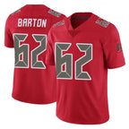 TB.Buccaneers #62 Graham Barton Player Red Limited Color Rush Home Game Ddoa Stitched Jerseys