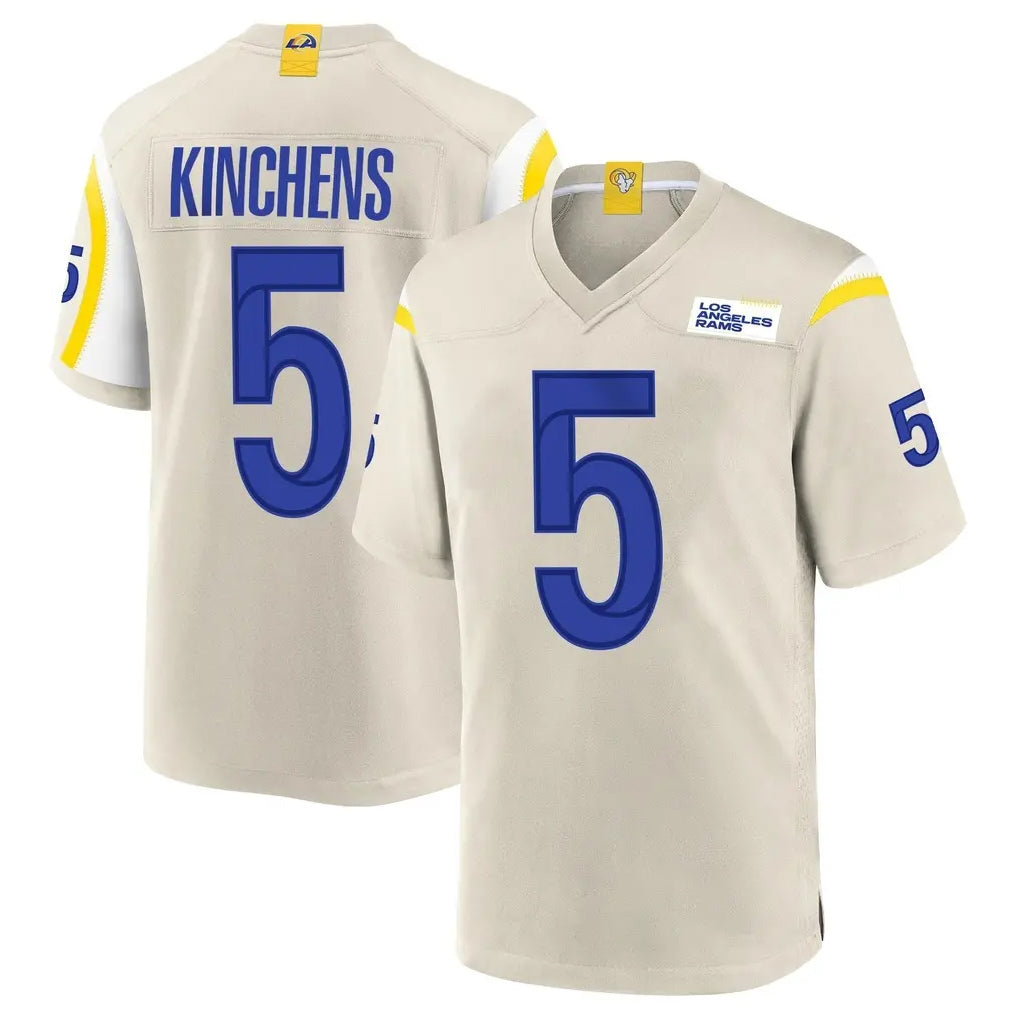LA.Rams #5 Kamren Kinchens Player Bone Home Game Ddoa Stitched Jerseys