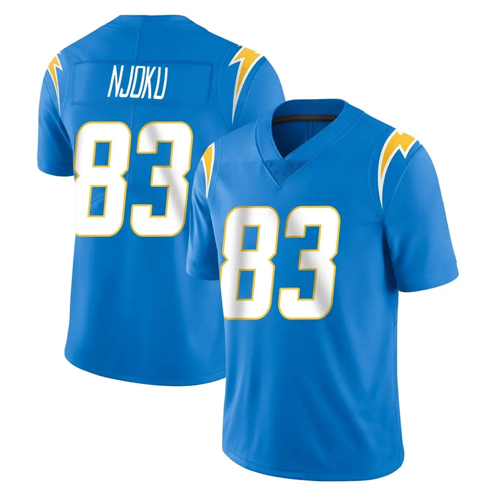 LA.Chargers #83 David Njoku Player Blue Limited Vapor Untouchable Home Game Stitched Jerseys