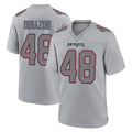NE.Patriots #48 Namdi Obiazor Player Gray Fashion Limited Home Game Ddoa Stitched Jerseys