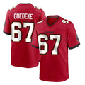TB.Buccaneers #67 Luke Goedeke Player Red Home Game Ddoa Stitched Jerseys