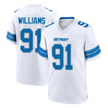 D.Lions #91 Tyleik Williams Player White Alternate Home Game Ddoa Stitched Jerseys