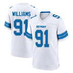 D.Lions #91 Tyleik Williams Player White Alternate Home Game Ddoa Stitched Jerseys