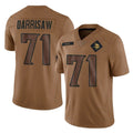 M.Vikings #71 Christian Darrisaw Player Brown Salute To Service Limited Ddoa Stitched Jerseys