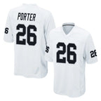 LV.Raiders #26 Darien Porter Player White Home Game Stitched Jerseys