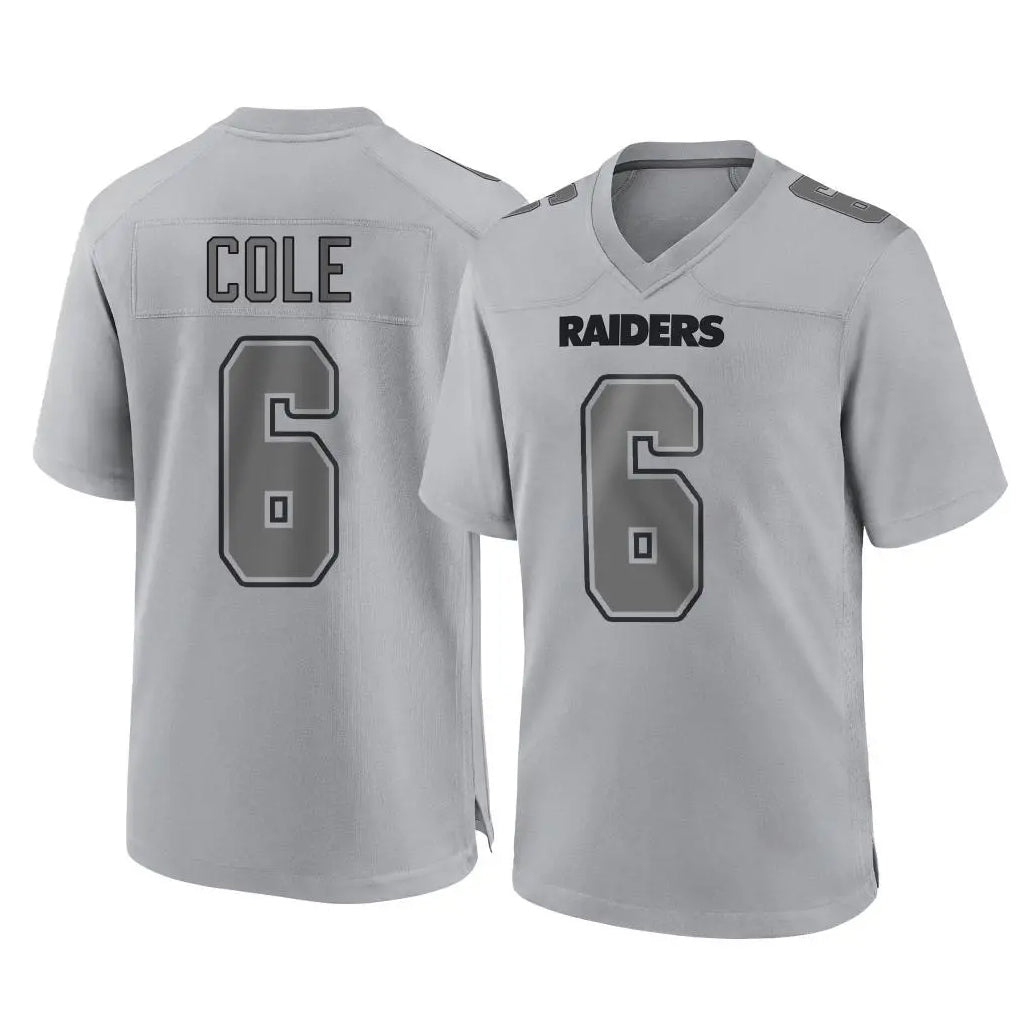 LV.Raiders #6 A.J. Cole Player Gray Atmosphere Fashion Limited Game Ddoa Stitched Jerseys