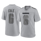 LV.Raiders #6 A.J. Cole Player Gray Atmosphere Fashion Limited Game Ddoa Stitched Jerseys