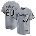 C.White Sox #20 Miguel Vargas Player Gray Road Limited Home Ddoa Stitched Jerseys