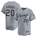 C.White Sox #20 Miguel Vargas Player Gray Road Limited Home Ddoa Stitched Jerseys