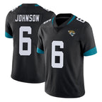 J.Jaguars #6 Antonio Johnson Player Black Vapor Untouchable Limited Home Game Ddoa Stitched Jerseys