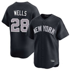 NY.Yankees #28 Austin Wells Player Navy Limited Home Ddoa Stitched Jerseys