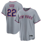 NY.Mets #22 Juan Soto Player Gray Road Home Game Ddoa Stitched Jerseys