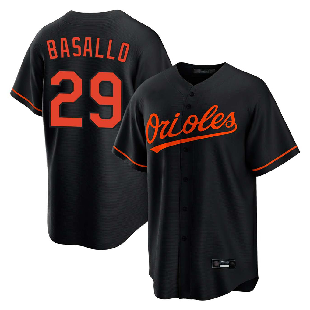 B.Orioles #29 Samuel Basallo Player Black Home Game Ddoa Stitched Jerseys