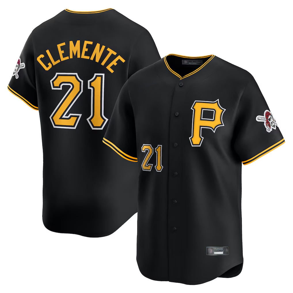 P.Pirates #21 Roberto Clemente Player White Home Game Ddoa Stitched Jerseys
