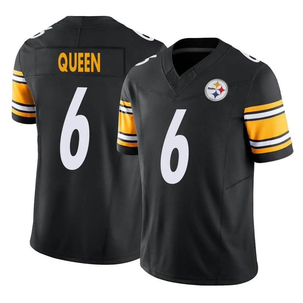 P.Steelers #6 Patrick Queen Player Black Limited Vapor F.U.S.E. Home Game Ddoa Stitched Jerseys