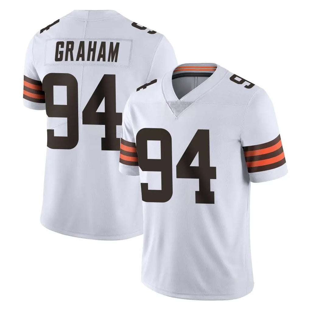 C.Browns #94 Mason Graham Player White Vapor Untouchable Limited Home Game Ddoa Stitched Jerseys