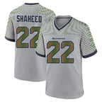 S.Seahawks #22 Rashid Shaheed Player Grey 2025 Rivalries Collection Home Game Ddoa Stitched Jerseys
