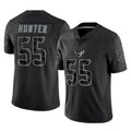 H.Texans #55 Danielle Hunter Player Black Reflective Limited Game Ddoa Stitched Jerseys