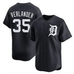 D.Tigers #35 Justin Verlander Player Navy Home Limited Game Ddoa Stitched Jerseys