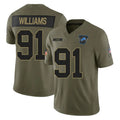 D.Lions #91 Tyleik Williams Player Olive 2025 Salute To Service Limited Home Game Ddoa Stitched Jerseys