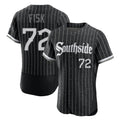 C.White Sox #72 Carlton Fisk Player Black City Connect Limited Elite Home Ddoa Stitched Jerseys