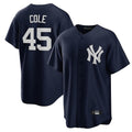 NY.Yankees #45 Gerrit Cole Player Navy Game Home Ddoa Stitched Jerseys