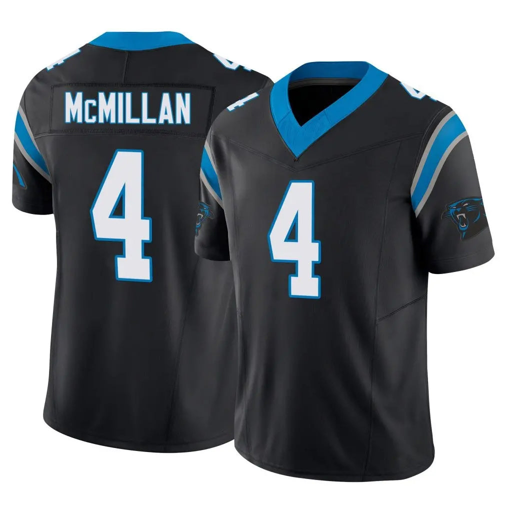 C.Panthers #4 Tetairoa McMillan Player Black Vapor F.U.S.E. Limited Home Game Ddoa Stitched Jerseys