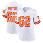 TB.Buccaneers #62 Graham Barton Player White '76 Home Game Ddoa Stitched Jerseys