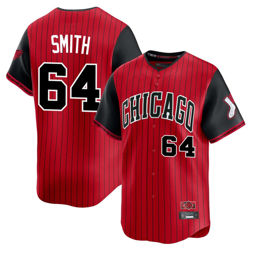 C.White Sox #64 Shane Smith Player Red City Connect Limited Home Ddoa Stitched Jerseys