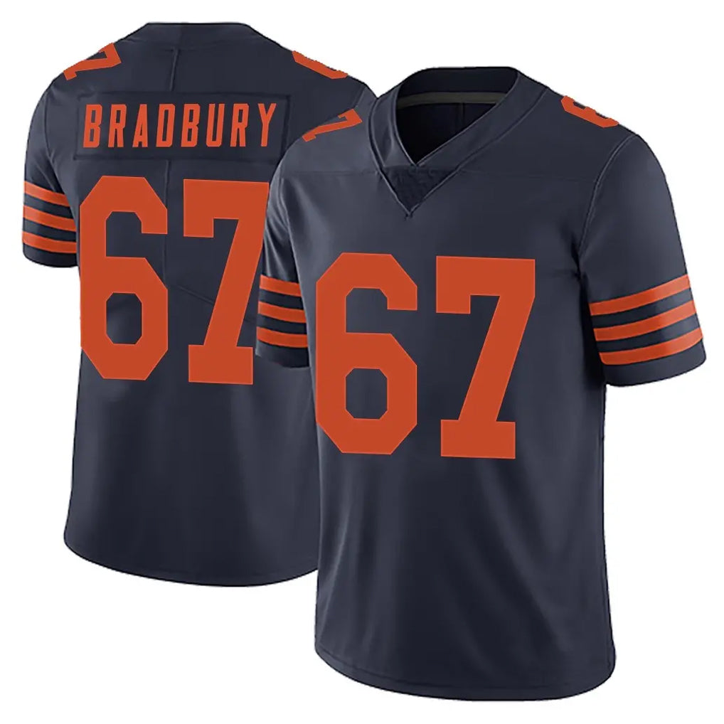 C.Bears #67 Garrett Bradbury Player Navy Blue Alternate Vapor Untouchable Limited Ddoa Stitched Jerseys