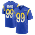 LA.Rams #99 Aaron Donald Player Royal Home Game Ddoa Stitched Jerseys