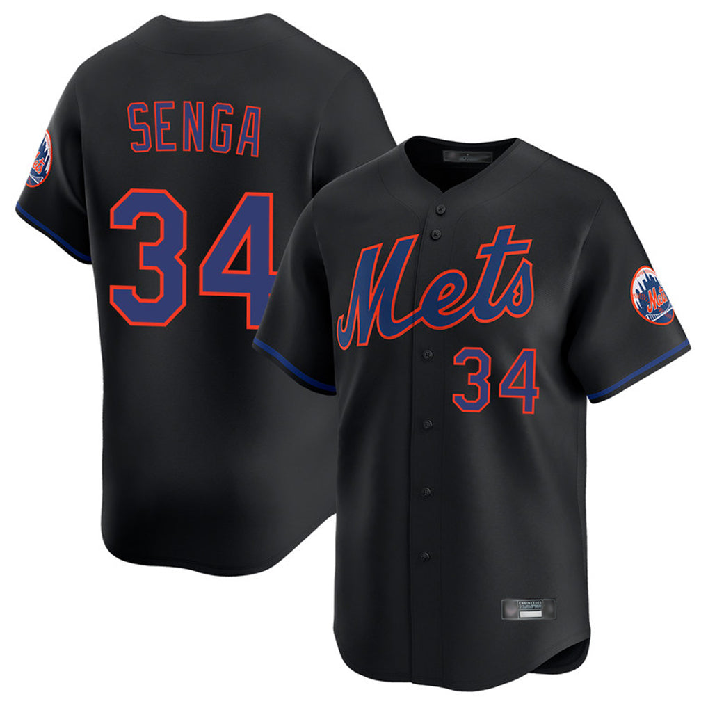 NY.Mets #34 Kodai Senga Player Black Alternate Home Limited Ddoa Stitched Jerseys