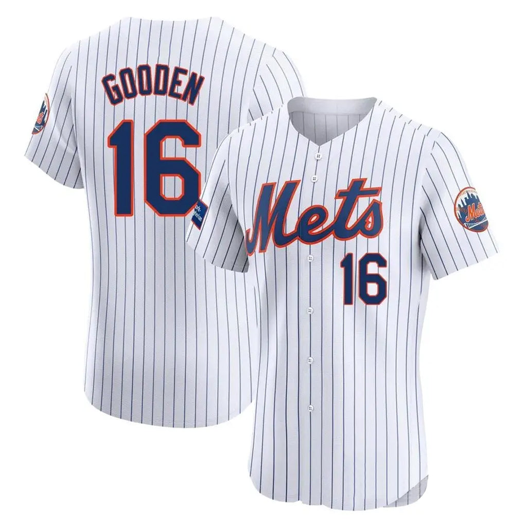 NY.Mets #16 Dwight Gooden Player White Home Limited Elite Ddoa Stitched Jerseys