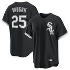 C.White Sox #25 Andrew Vaughn Player Black Home Game Ddoa Stitched Jerseys