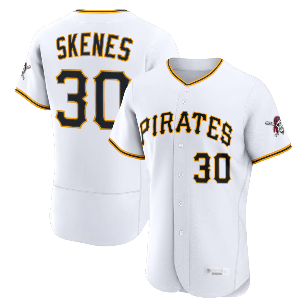 P.Pirates #30 Paul Skenes Player White Home Limited Elite Ddoa Stitched Jerseys