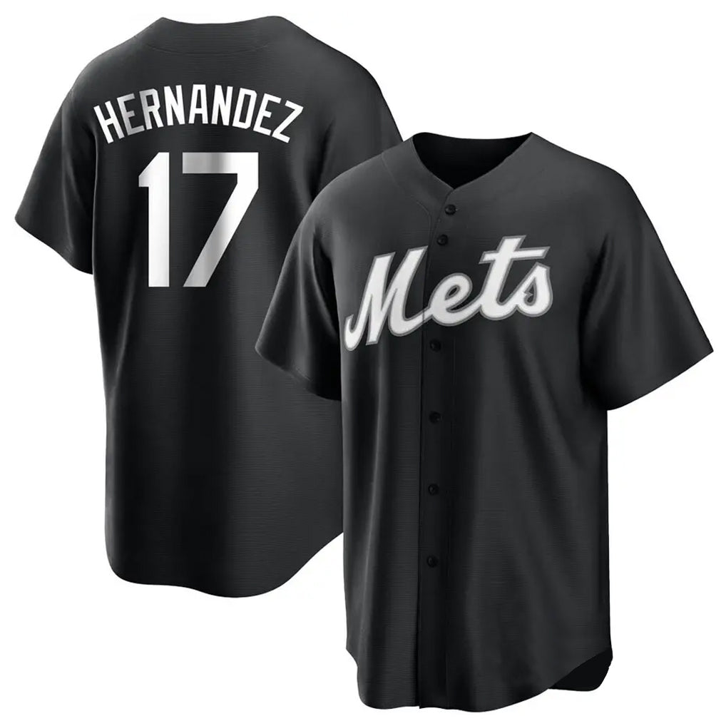 NY.Mets #17 Keith Hernandez Player Black Home Game Ddoa Stitched Jerseys