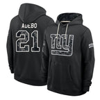 NY.Giants #21 Paulson Adebo Player 2026 Black Logo Pullover Hoodies Limited Game Ddoa Stitched Jerseys