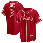 T.Rangers #6 Josh Jung Player Red 2026 City Connect Limited Ddoa Stitched Jerseys