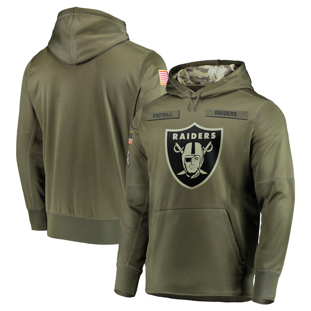 LV.Raiders ## Raiders Blank Player Olive Salute to Service Pullover Hoodies Home Game Ddoa Stitched Jerseys