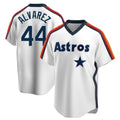 H.Astros #44 Yordan Alvarez Player White Cooperstown Collection T-shirt Ddoa Stitched Jerseys
