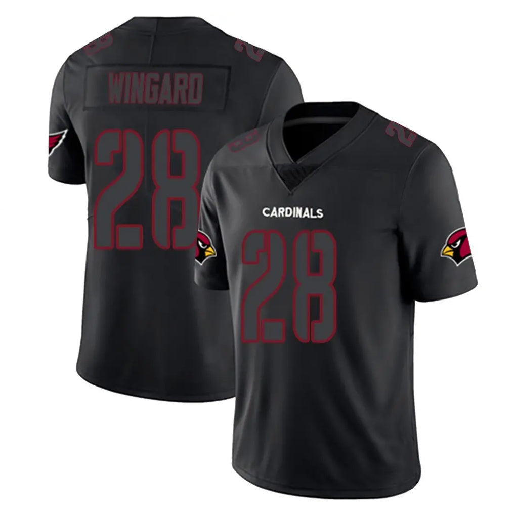 A.Cardinals #28 Andrew Wingard Player Black Impact Limited Home Game Ddoa Stitched Jerseys