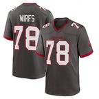 TB.Buccaneers #78 Tristan Wirfs Player Pewter Alternate Home Game Ddoa Stitched Jerseys