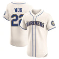 S.Mariners #22 Bryan Woo Player Cream Home Limited Elite Ddoa Stitched Jerseys