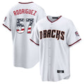A.Diamondbacks #57 Eduardo Rodriguez Player White USA 250 Fourth of July Home Game Ddoa250Ys Stitched Jerseys