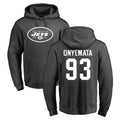 NY.Jets #93 David Onyemata Player Gray Pullover Hoodies Limited Game Ddoa Stitched Jerseys