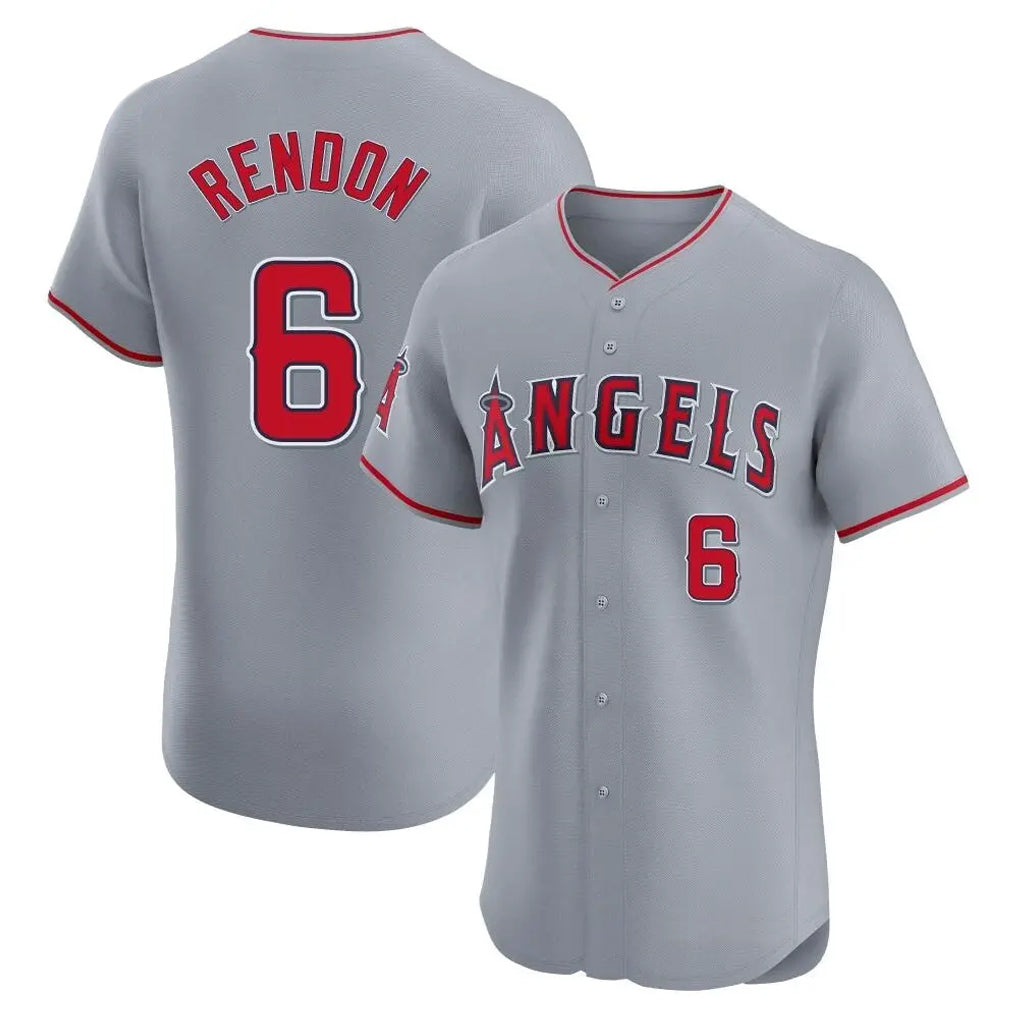 LA.Angels #6 Anthony Rendon Player Gray Home Limited Elite Ddoa Stitched Jerseys